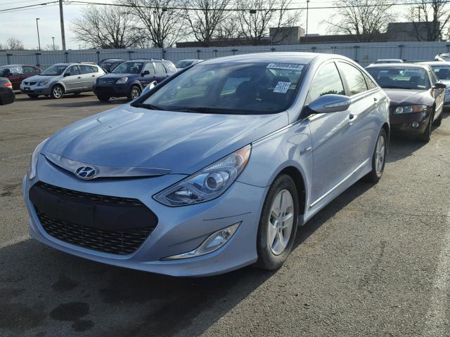 KMHEC4A4XBA006502 - 2011 HYUNDAI SONATA HYB BLUE photo 2