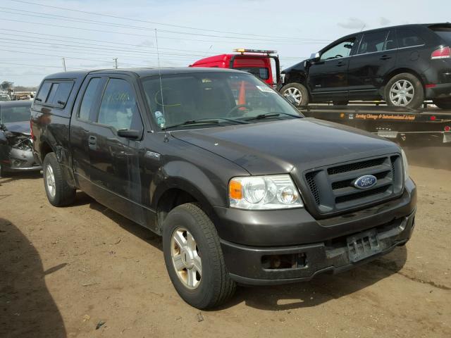 1FTRX12W15NB25318 - 2005 FORD F150 CHARCOAL photo 1