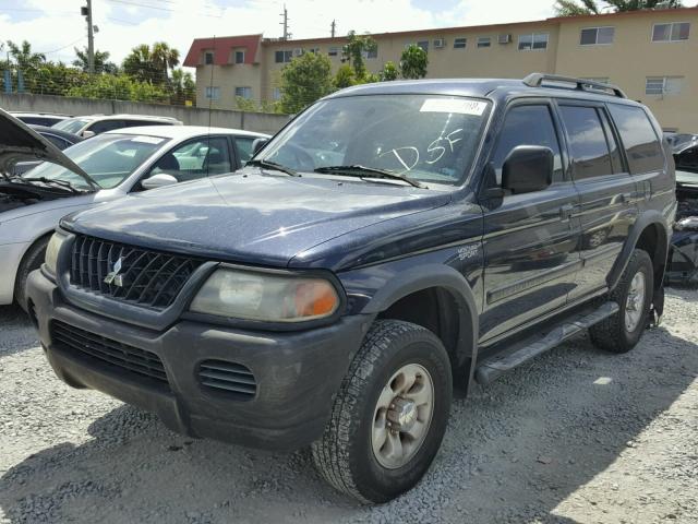 JA4LS21H13J028535 - 2003 MITSUBISHI MONTERO SP BLUE photo 2