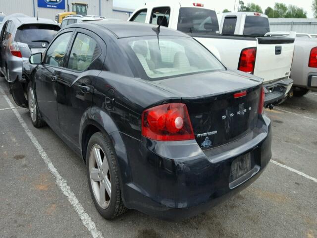 1B3BD1FBXBN573653 - 2011 DODGE AVENGER MA BLACK photo 3