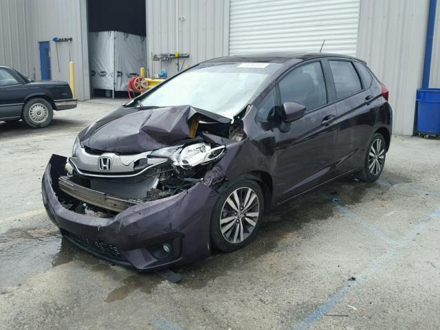 3HGGK5H85FM766796 - 2015 HONDA FIT EX PURPLE photo 2