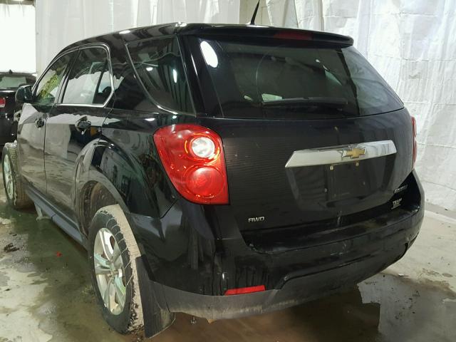 2GNFLCEK0C6253772 - 2012 CHEVROLET EQUINOX LS BLACK photo 3