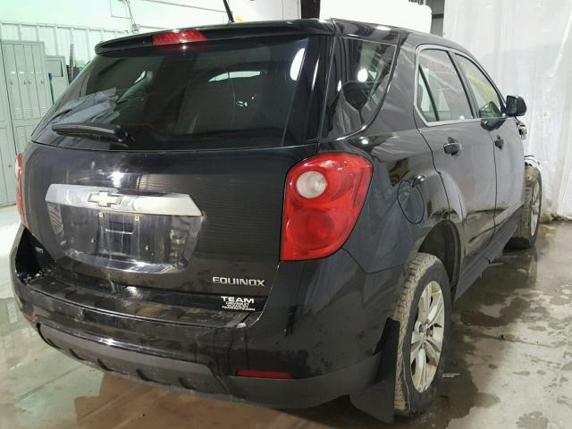 2GNFLCEK0C6253772 - 2012 CHEVROLET EQUINOX LS BLACK photo 4