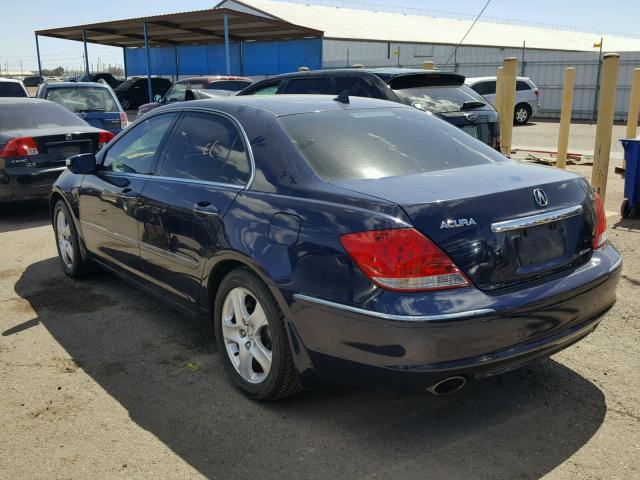 JH4KB16545C003760 - 2005 ACURA RL ლურჯი ფოტო 3
