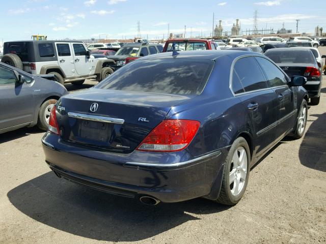 JH4KB16545C003760 - 2005 ACURA RL ლურჯი ფოტო 4