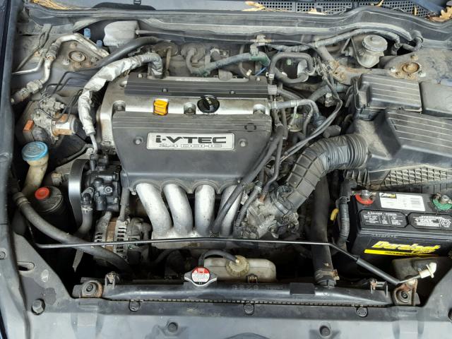 1HGCM56894A064096 - 2004 HONDA ACCORD EX BLUE photo 7