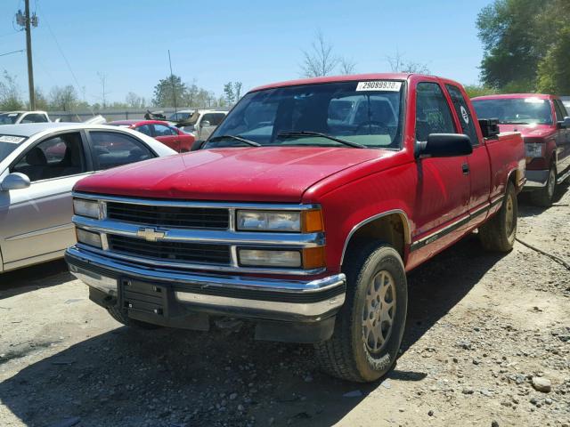 2GCEK19K4S1279552 - 1995 CHEVROLET GMT-400 K1 RED photo 2