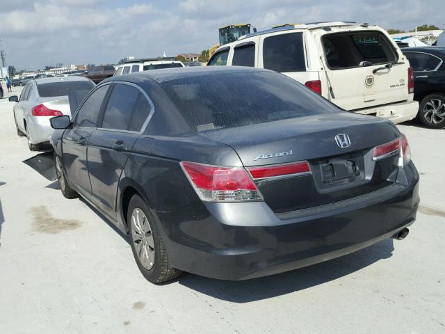 1HGCP2F32CA240012 - 2012 HONDA ACCORD LX GRAY photo 3