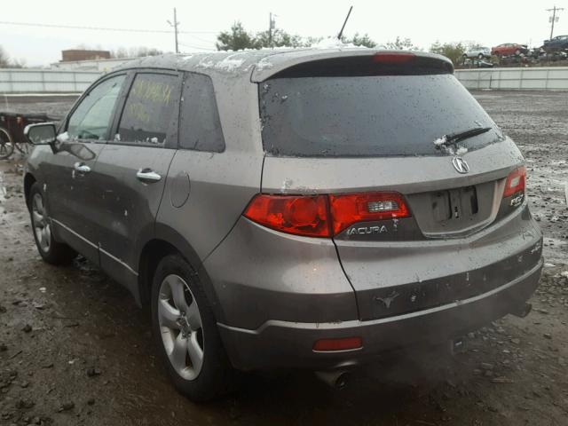 5J8TB18208A009579 - 2008 ACURA RDX GRAY photo 3