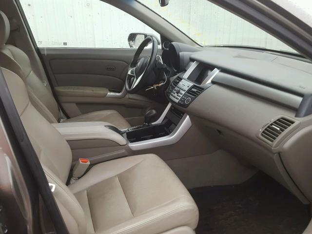 5J8TB18208A009579 - 2008 ACURA RDX GRAY photo 5