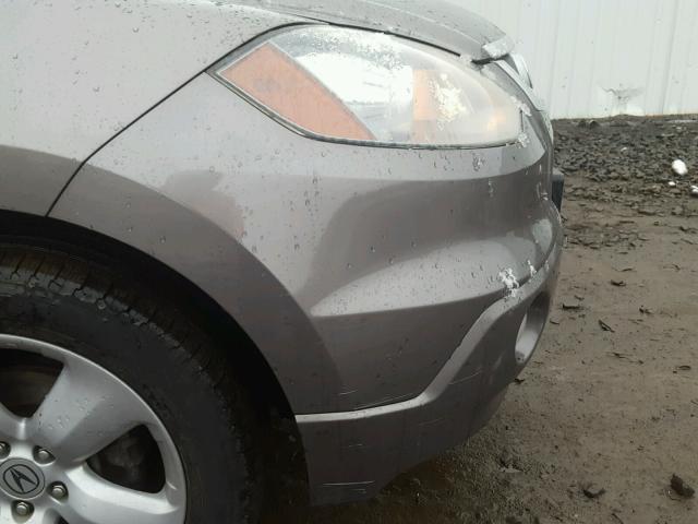 5J8TB18208A009579 - 2008 ACURA RDX GRAY photo 9