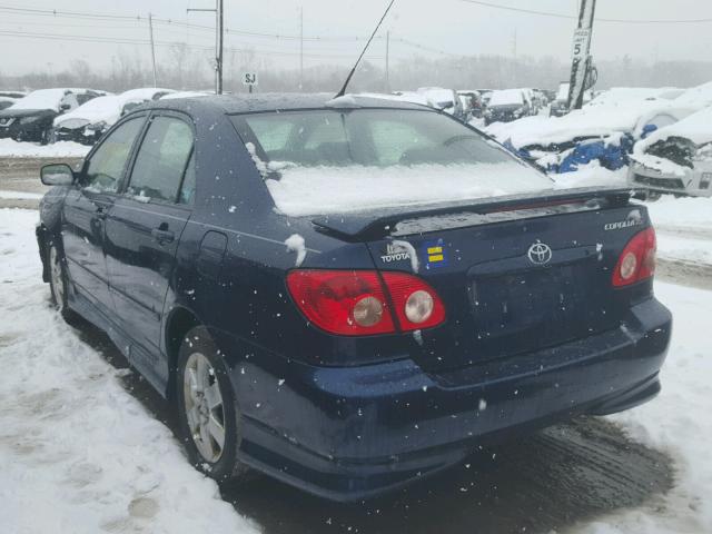 2T1BR32E47C809364 - 2007 TOYOTA COROLLA CE BLUE photo 3