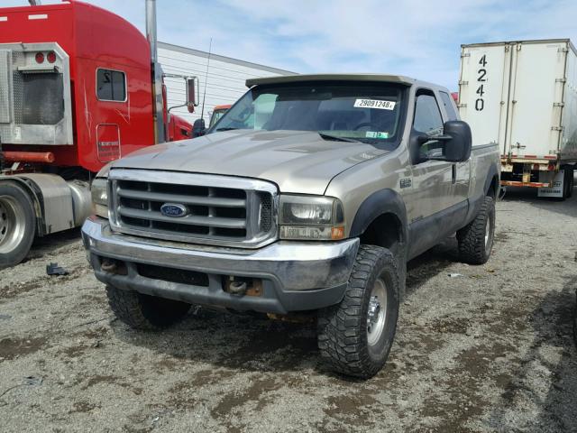 1FTSX31F8YEA79702 - 2000 FORD F350 SRW S TAN photo 2