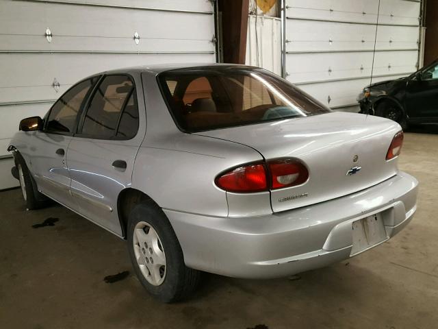 1G1JC524027433295 - 2002 CHEVROLET CAVALIER B SILVER photo 3