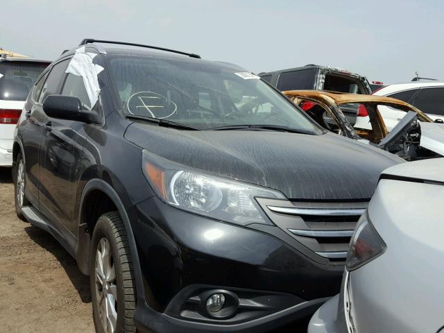 JHLRM4H74CC010945 - 2012 HONDA CR-V EXL BLACK photo 1