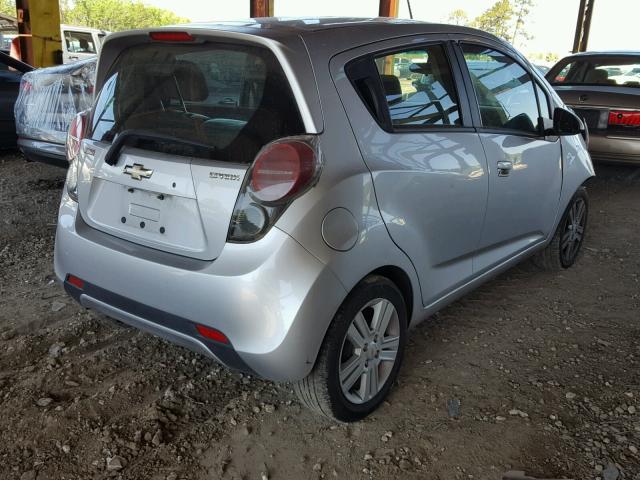 KL8CD6S97DC539342 - 2013 CHEVROLET SPARK 1LT SILVER photo 4