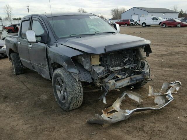 1N6BA07B75N538358 - 2005 NISSAN TITAN XE GRAY photo 1