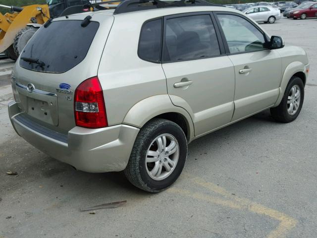 KM8JN12DX7U477514 - 2007 HYUNDAI TUCSON SE GREEN photo 4