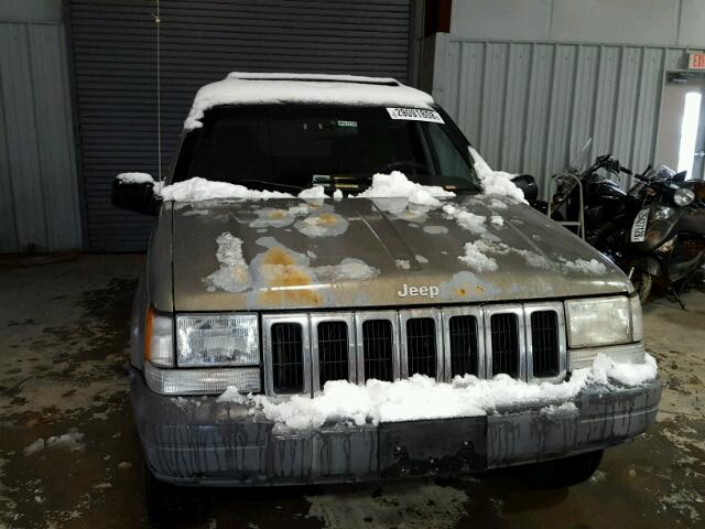 1J4GZ58S1TC293640 - 1996 JEEP GRAND CHER GRAY photo 9