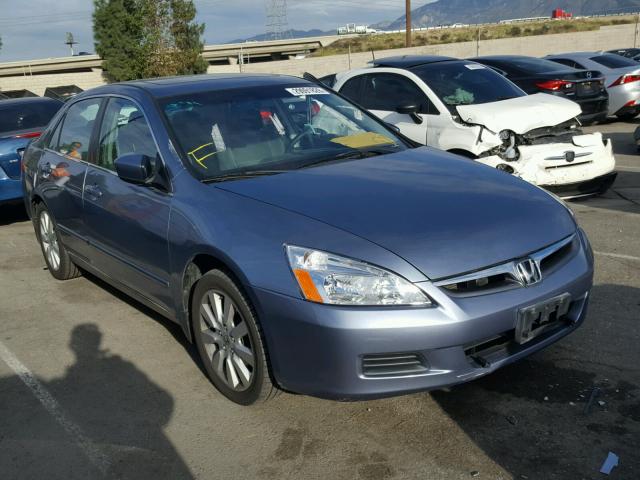 1HGCM66367A017414 - 2007 HONDA ACCORD LX BLUE photo 1