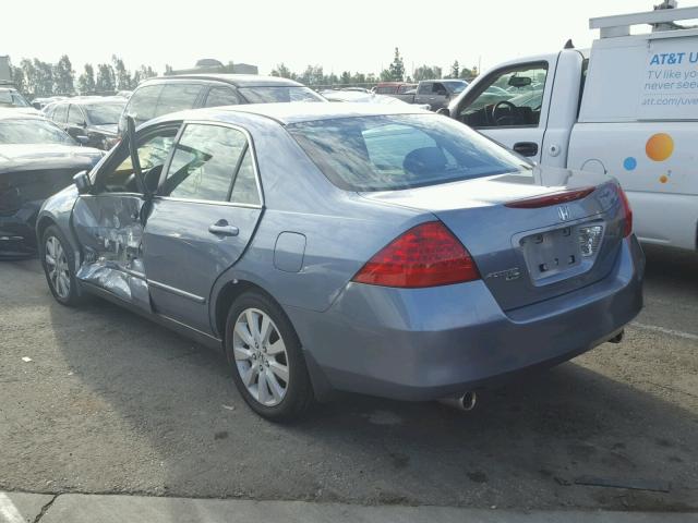 1HGCM66367A017414 - 2007 HONDA ACCORD LX BLUE photo 3