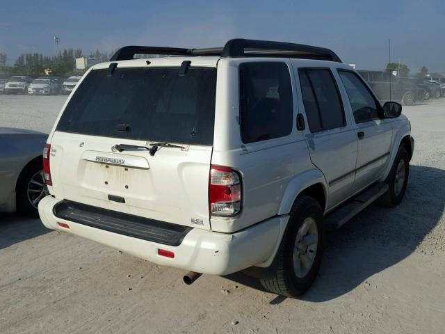 JN8DR09X83W706288 - 2003 NISSAN PATHFINDER WHITE photo 4