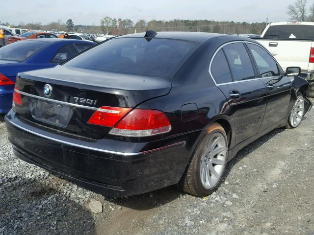 WBAHL83546DT03538 - 2006 BMW 750 I BLACK photo 4