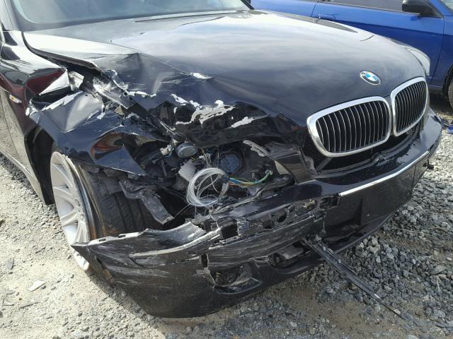 WBAHL83546DT03538 - 2006 BMW 750 I BLACK photo 9