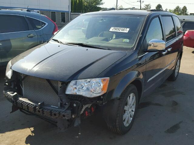 2C4RC1CG8CR119485 - 2012 CHRYSLER TOWN & COU BLACK photo 2