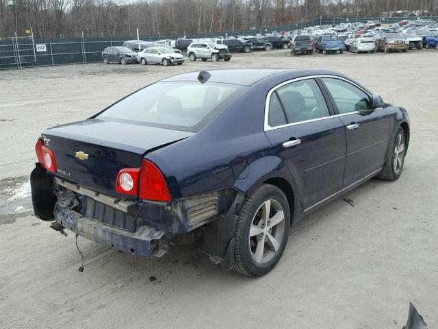 1G1ZC5E09CF318424 - 2012 CHEVROLET MALIBU 1LT BLUE photo 4