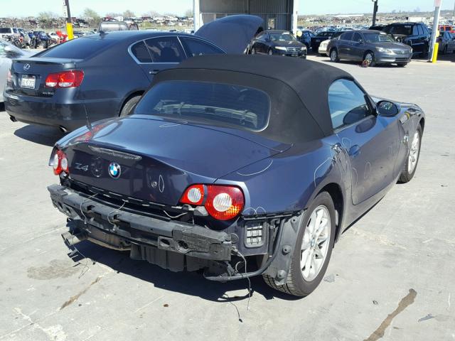 4USBT33585LS55763 - 2005 BMW Z4 2.5 BLACK photo 4