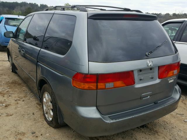 5FNRL186X2B016398 - 2002 HONDA ODYSSEY EX BEIGE photo 3