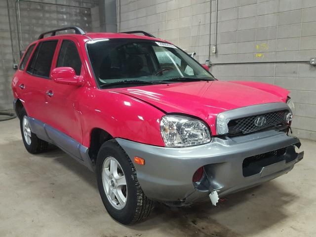 KM8SC13E33U468939 - 2003 HYUNDAI SANTA FE G RED photo 1