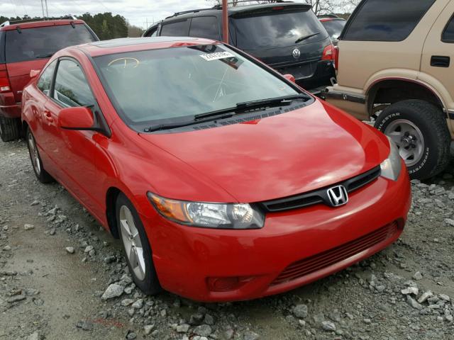 2HGFG128X7H541854 - 2007 HONDA CIVIC EX RED photo 1