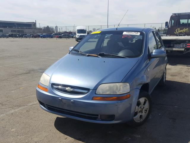 KL1TD66626B676096 - 2006 CHEVROLET AVEO BASE Mavi fotoğraf 2