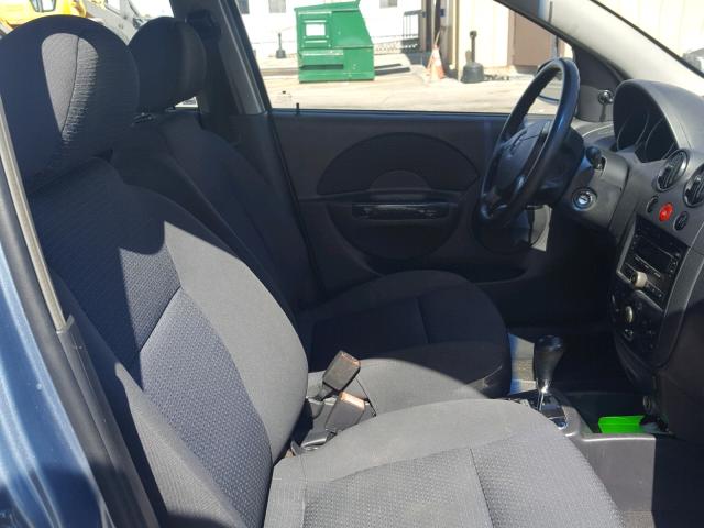 KL1TD66626B676096 - 2006 CHEVROLET AVEO BASE Mavi fotoğraf 5