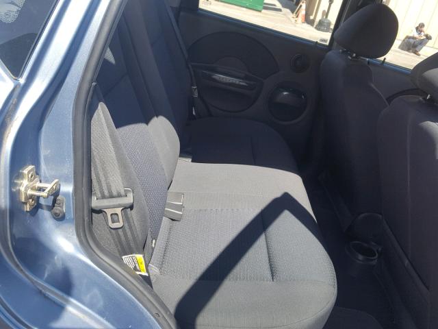 KL1TD66626B676096 - 2006 CHEVROLET AVEO BASE Mavi fotoğraf 6