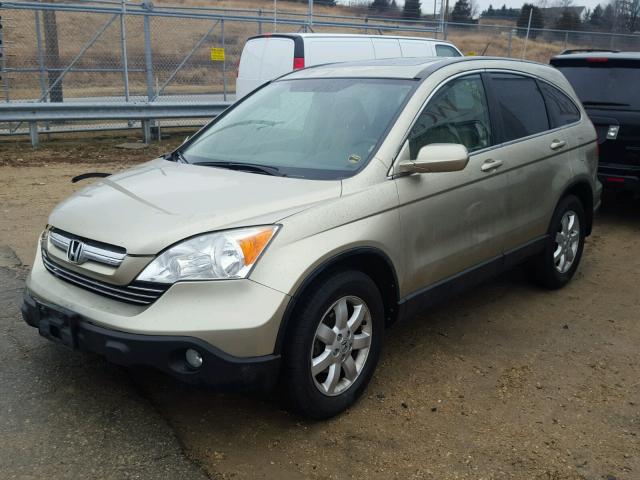 JHLRE48727C046023 - 2007 HONDA CR-V EXL BEIGE photo 2