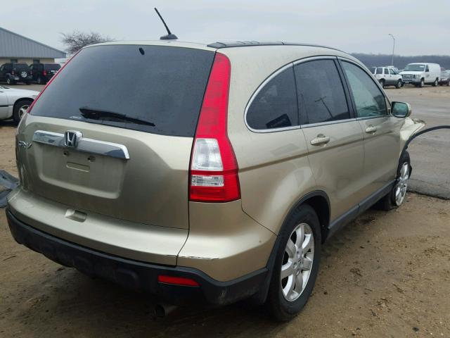 JHLRE48727C046023 - 2007 HONDA CR-V EXL BEIGE photo 4