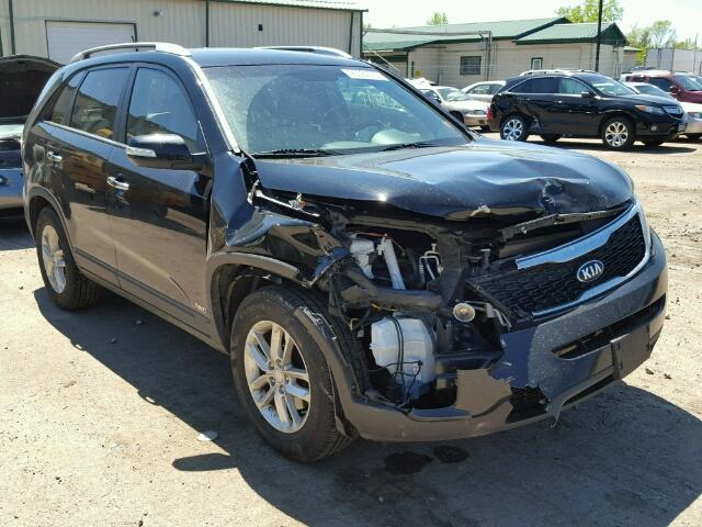 5XYKTCA67EG523408 - 2014 KIA SORENTO LX BLACK photo 1