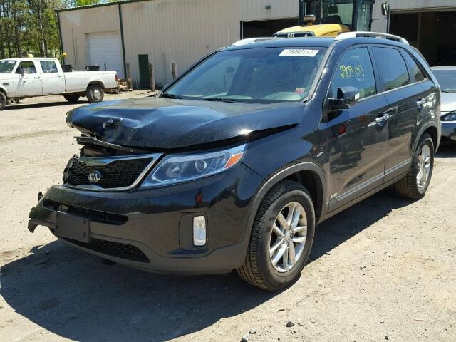 5XYKTCA67EG523408 - 2014 KIA SORENTO LX BLACK photo 2