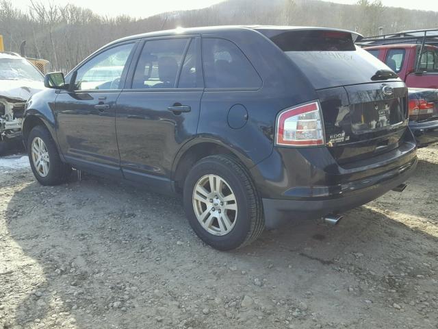 2FMDK48C18BA50610 - 2008 FORD EDGE SEL BLACK photo 3