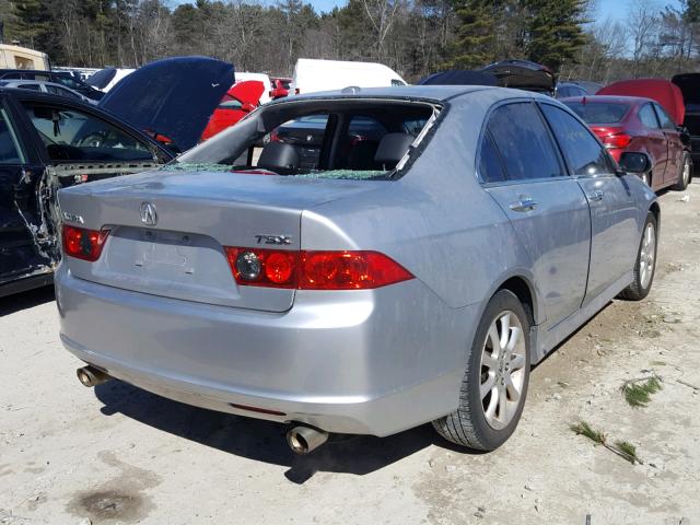 JH4CL959X6C005521 - 2006 ACURA TSX SILVER photo 4