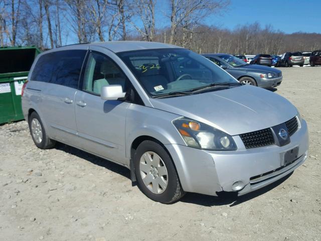 5N1BV28U54N335157 - 2004 NISSAN QUEST S SILVER photo 1