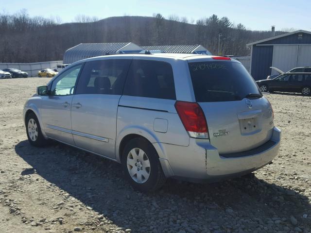 5N1BV28U54N335157 - 2004 NISSAN QUEST S SILVER photo 3