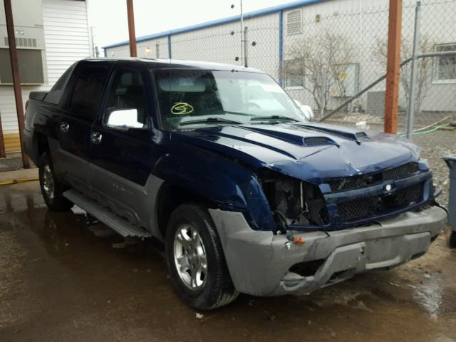 3GNEK13T82G219287 - 2002 CHEVROLET AVALANCHE BLUE photo 1