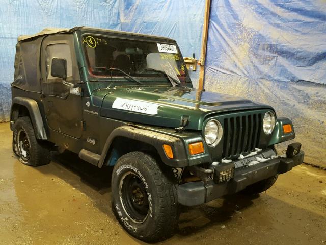 1J4FA29P5YP708700 - 2000 JEEP WRANGLER / GREEN photo 1