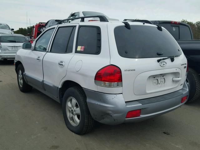 KM8SC73E85U881011 - 2005 HYUNDAI SANTA FE G WHITE photo 3