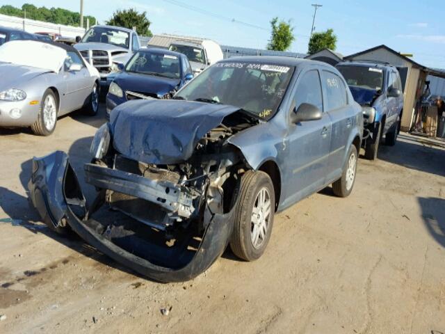 1G1AK52F657522796 - 2005 CHEVROLET COBALT BLUE photo 2