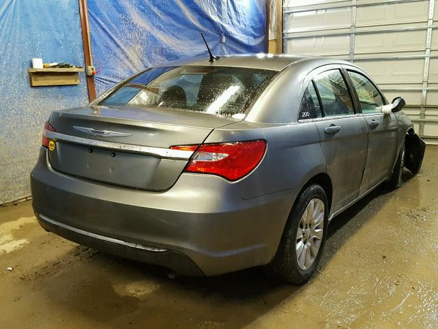 1C3CCBAB6DN624110 - 2013 CHRYSLER 200 LX GRAY photo 4